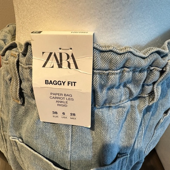 High-Waisted Paperbag Baggy Jeans high waisted oversized GORGEOUS soft cotton - Picture 7 of 8